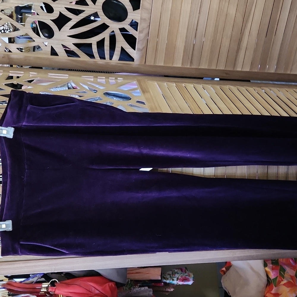 Ralph Lauren Deep Purple Velour Jacket & Pants - Picture 2 of 11